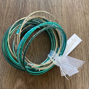 Charming Charlie Teal Bangle Set